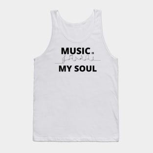 Music is my Soul _ G notes Tank Top